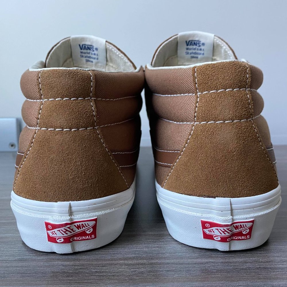 Vans Vault Og SK8 LX Mid Skate Shoes Men's  Tobacco Brown - Picture 9 of 14